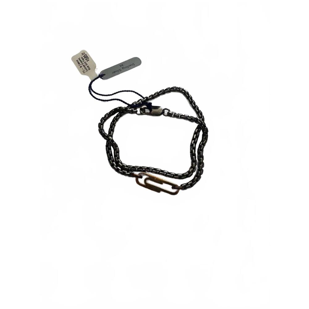 NEW TATEOSSIAN men's catena contrast bracelet in multi